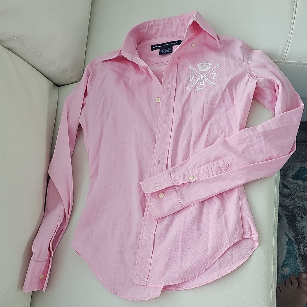 Ralph Lauren Light Pink Collared Shirt